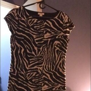 Zebra Print Sheath Dress